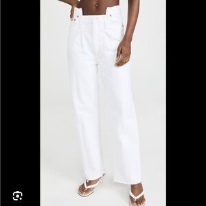 Agolde Angle Pieced White Jeans Size 25
